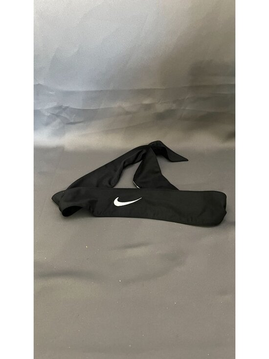 Nike Other - Nike Dri-FIT Tie Headband Black Logo Athletic Accessory